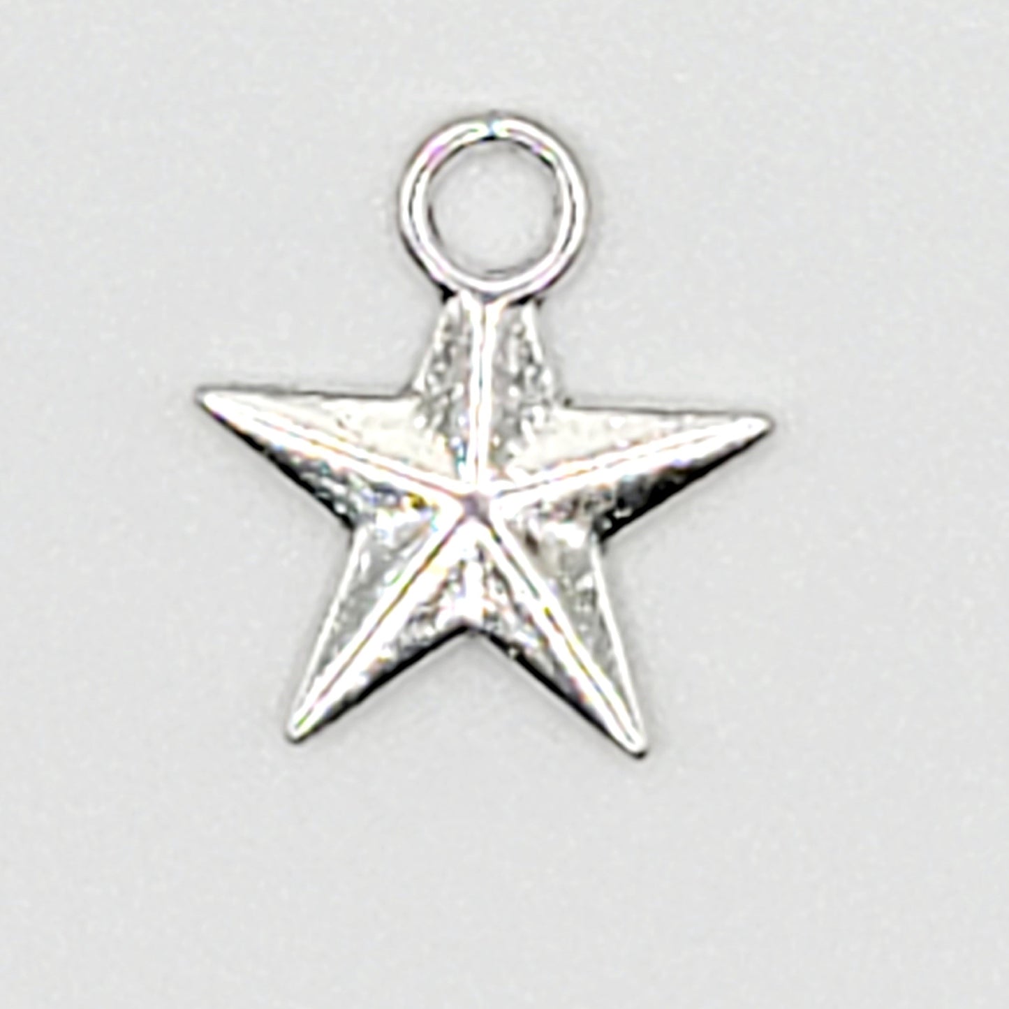 16 pcs Silver Star Charm 16 pc SKU# CR035
