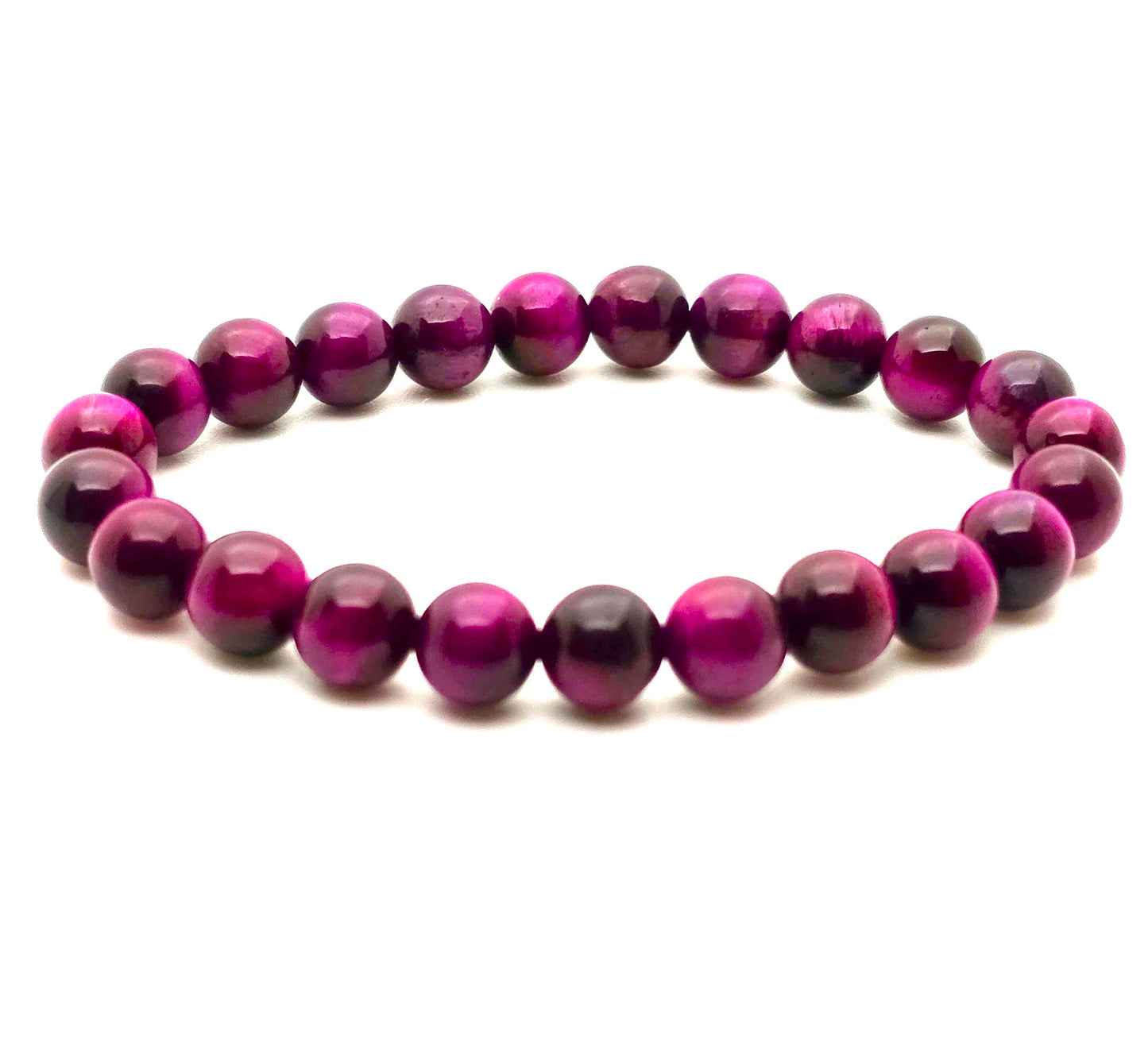 Tiger Eye Magenta Bracelet 8mm