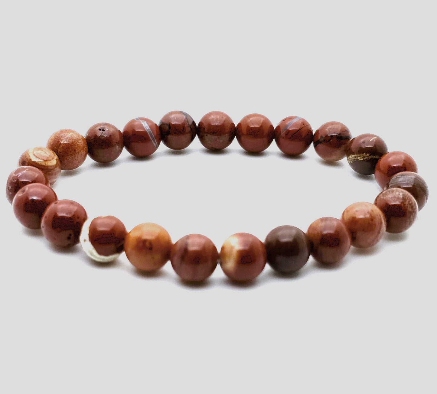 Red Line Jasper Bracelet 8mm