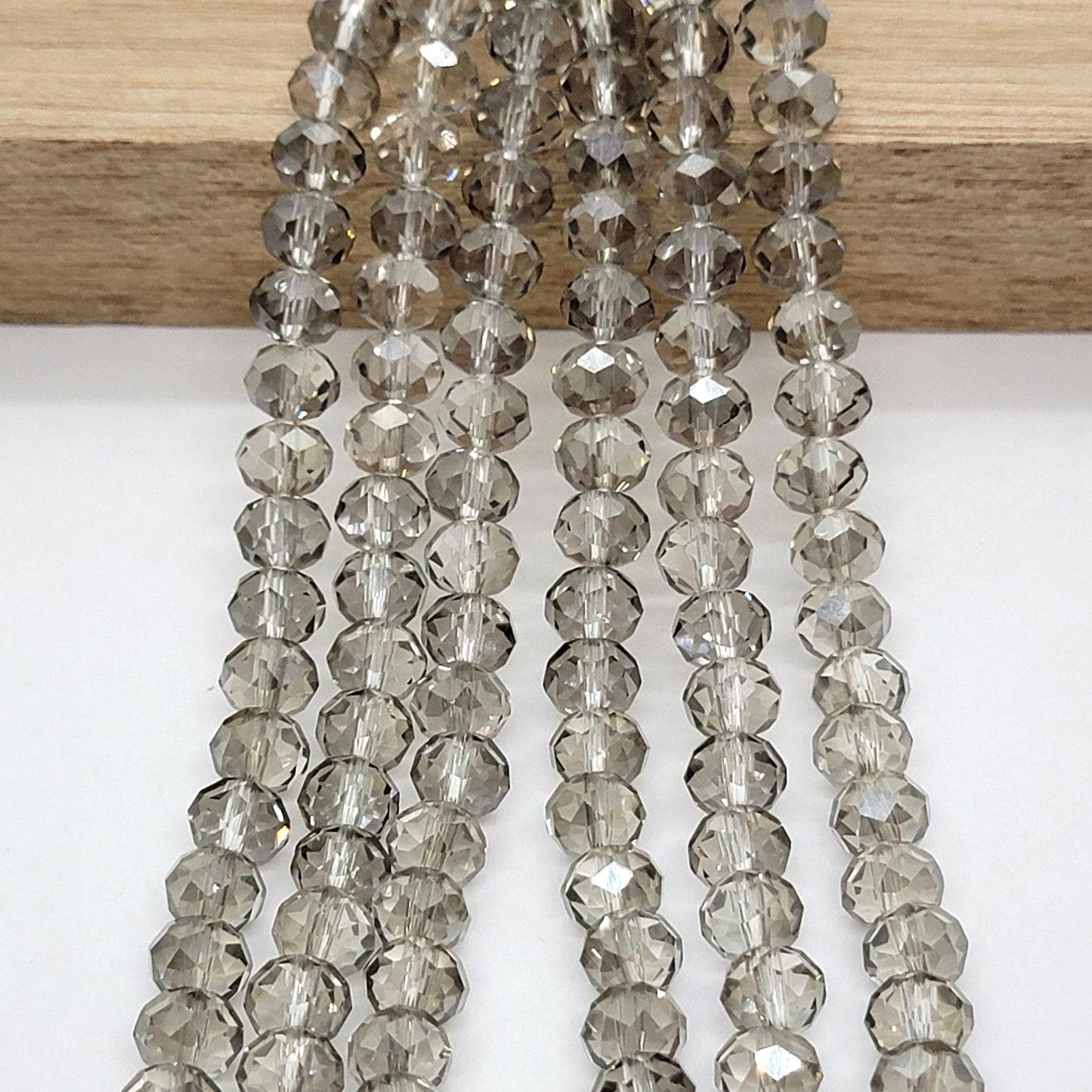 Rondelle Faceted Crystal Beads 8mm x 6mm