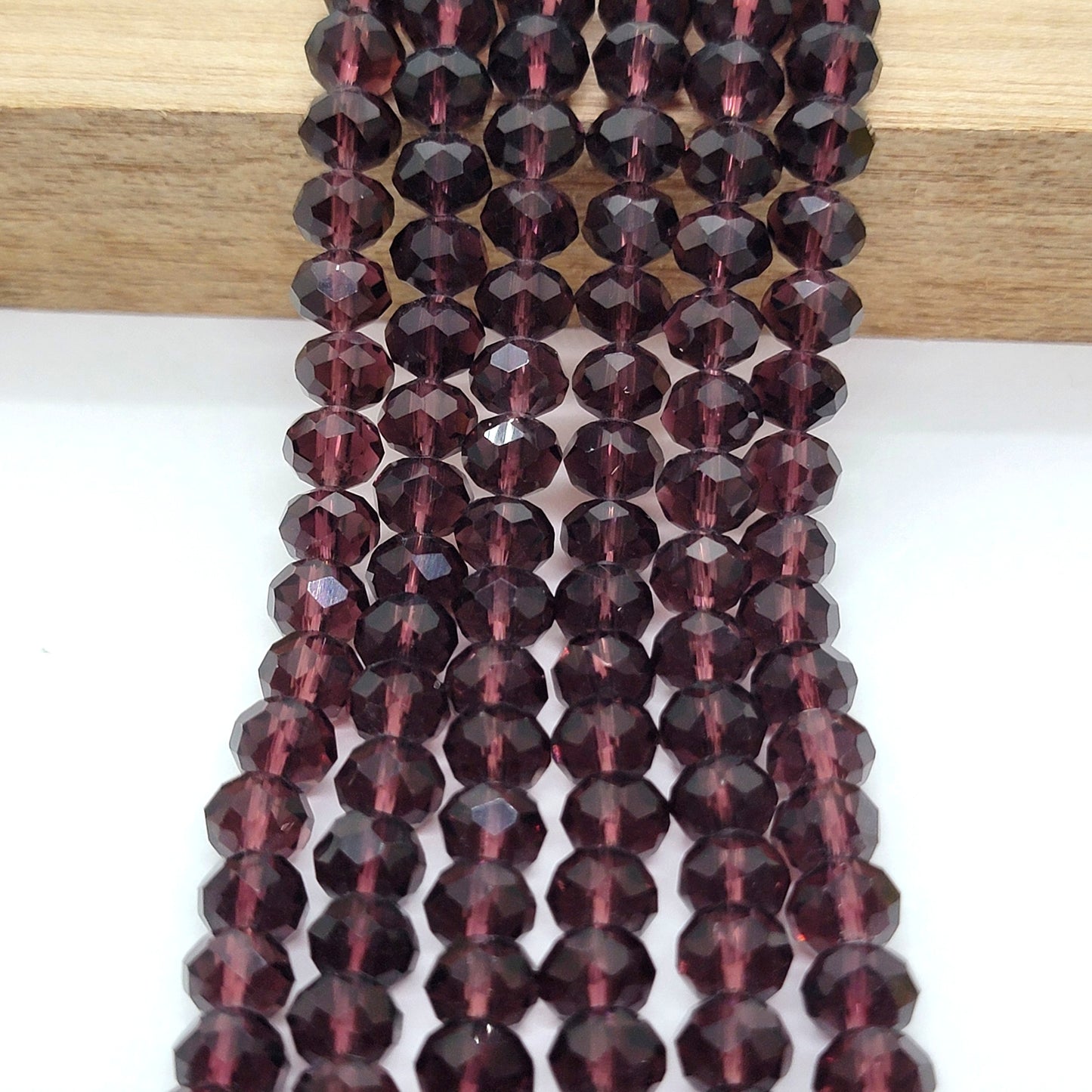 Crystal Beads Faceted Rondelle 8mm X 6mm