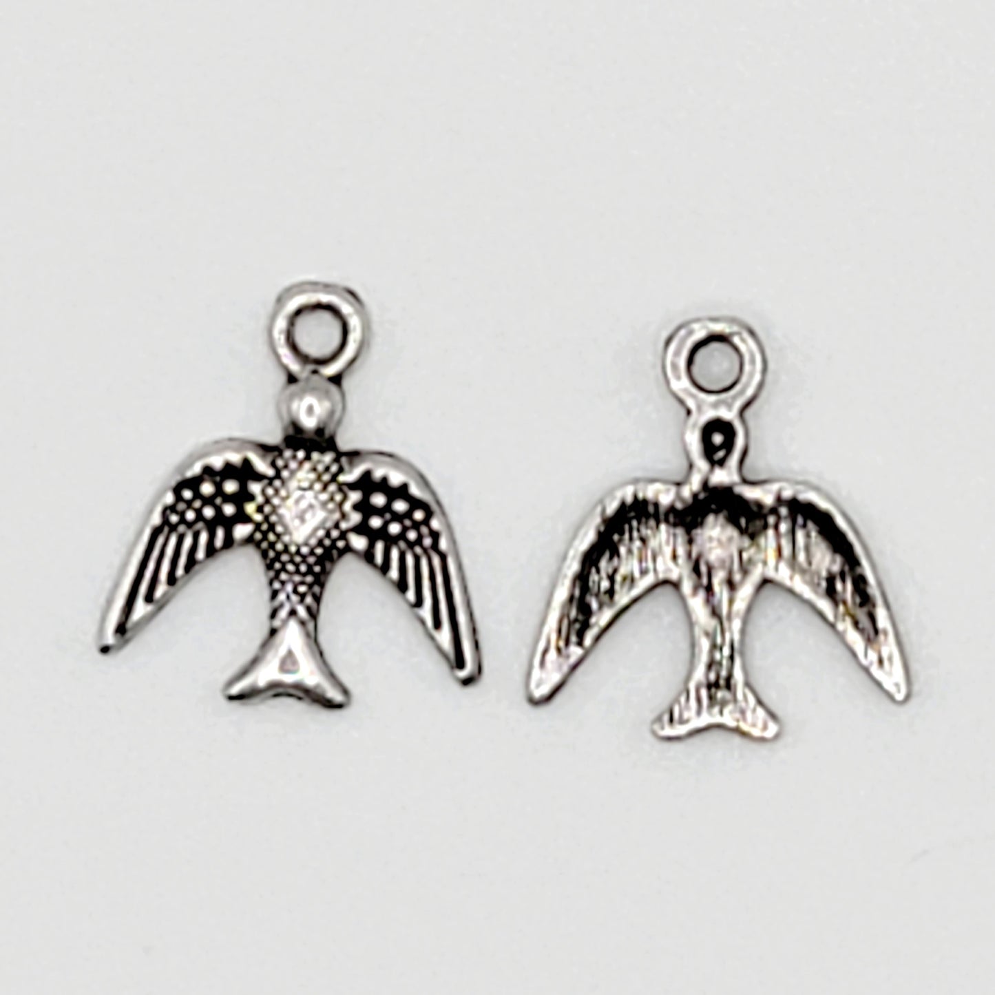 12pcs  Antique Silver Bird Charm   SKU# CR039