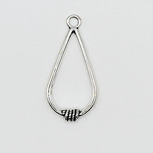 Silver Earring Drops with Rope, 6 pc   SKU#  PWT001