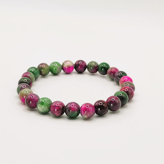 Green  Red Zoisite Bracelet