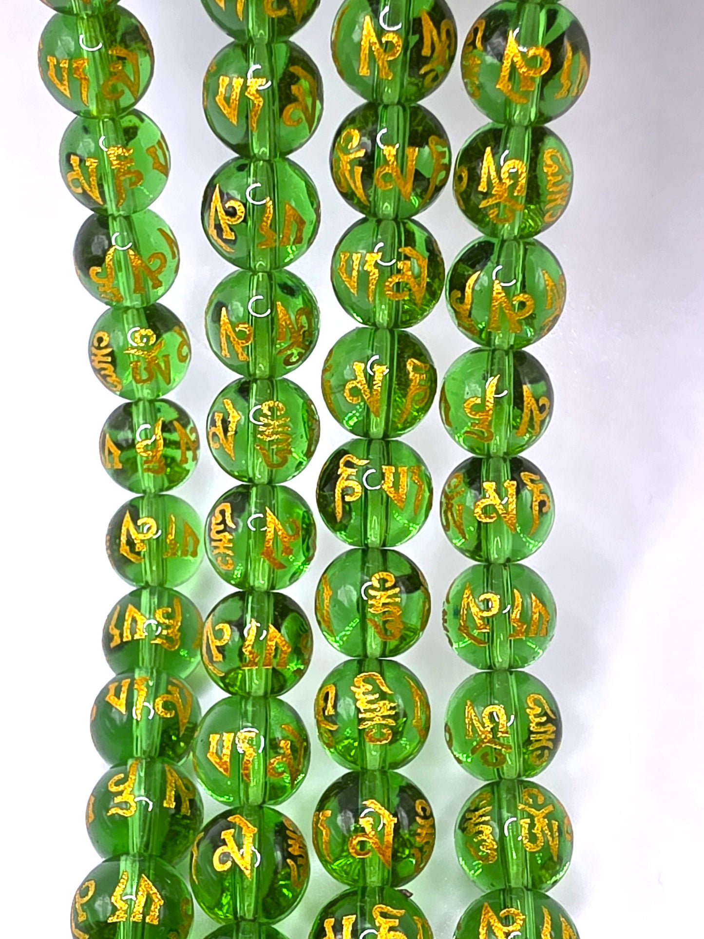 10mm Tibetan Buddhist Mantra Beads  19pcs  SBMS03
