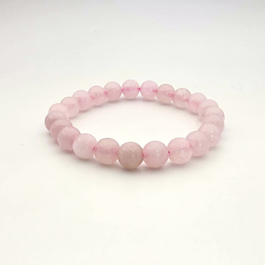 10mm Kunzite Stretch Bracelet -Handcrafted Jewelry