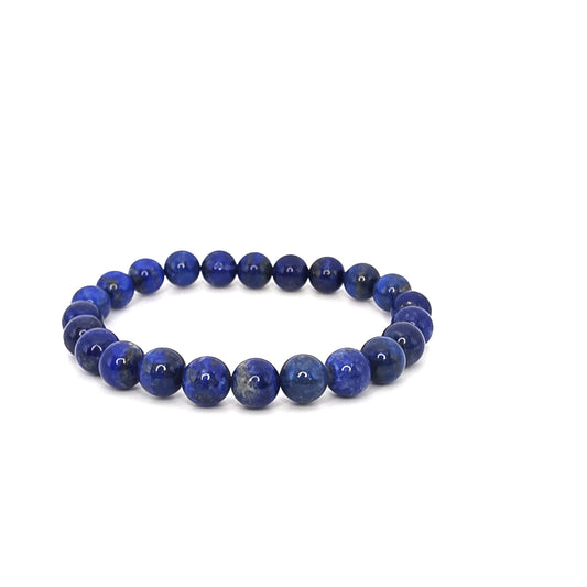 8mm Lapis Lazuli Natural Stone Stretch Bracelet-Handcrafted Jewelry