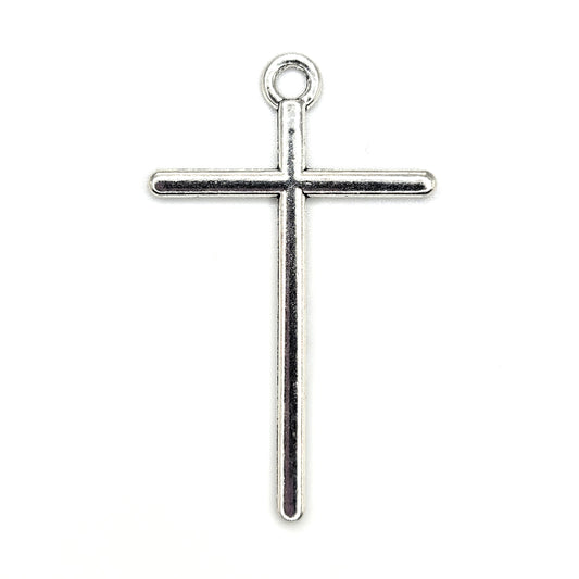 Antique Silver Plain Cross