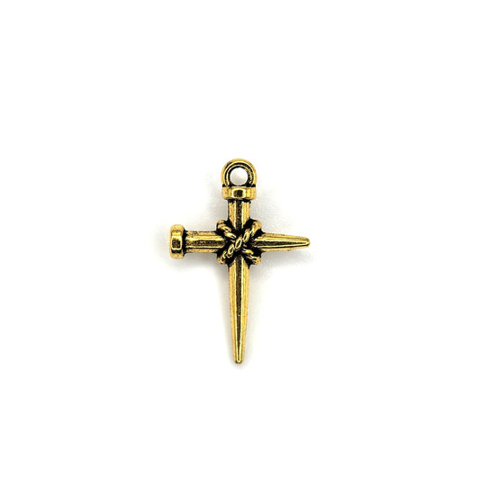 Antique Gold Nail Cross