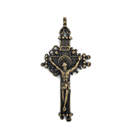 Antique Bronze Cross Pendant