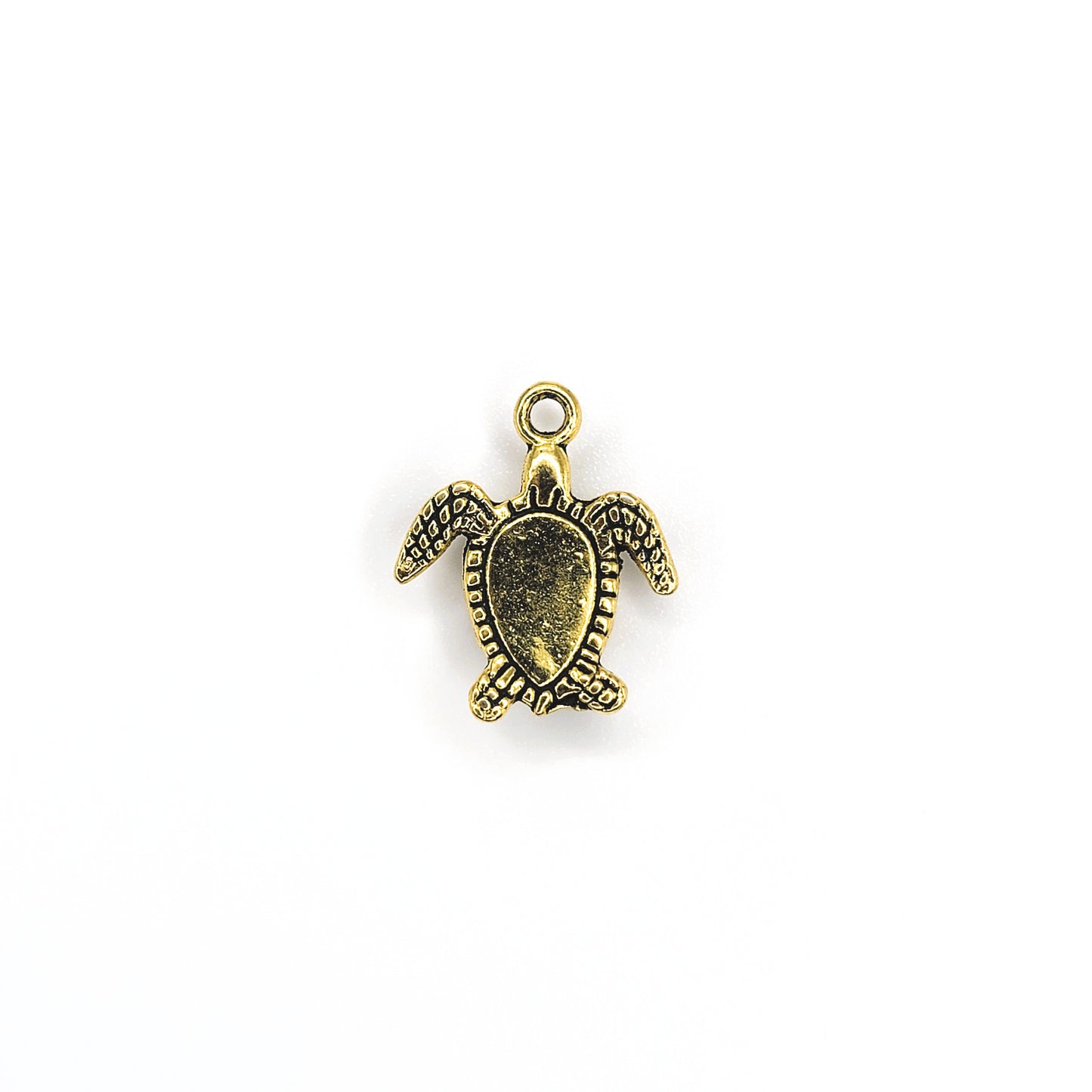 Antique Gold Turtle Charm