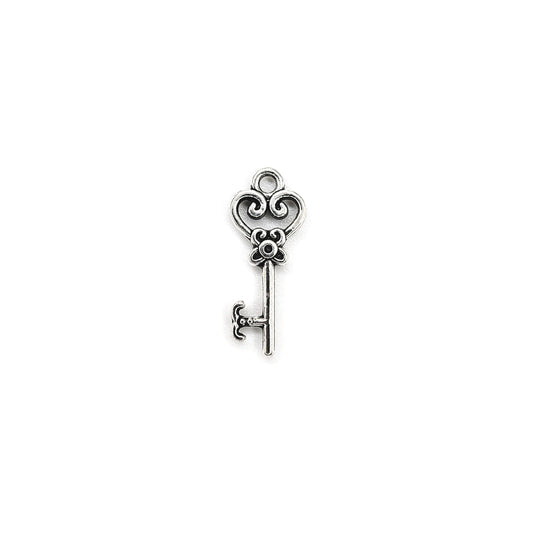 Antique Silver Key Charms