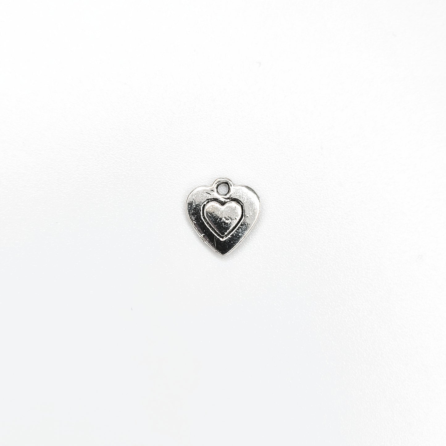 Antique Silver Heart Charm