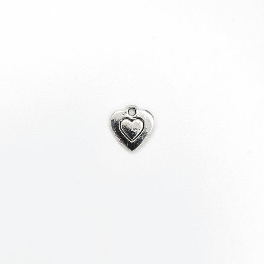 Antique Silver Heart Charm