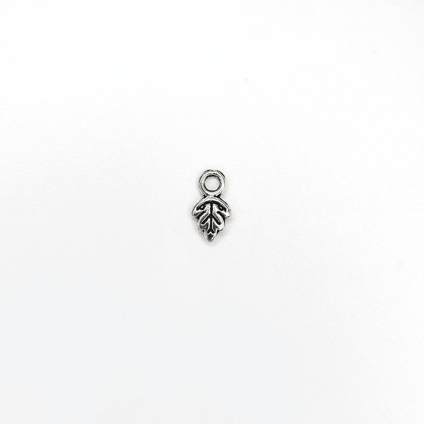 Antique Silver Oak Leaf Charm