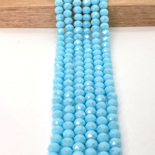 Rondelle Faceted Chinese Crystal Beads 8mm x 6mm