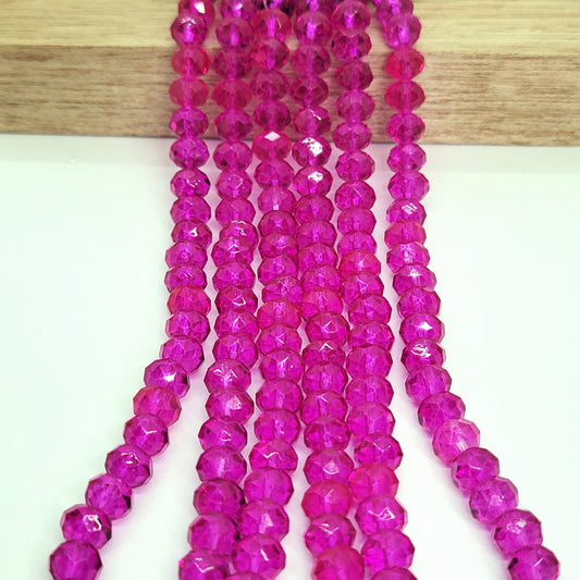 Rondelle Faceted Chinese Crystal Beads 8mm x 6mm