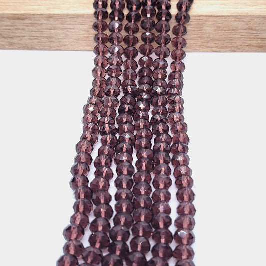 Rondelle Faceted Chinese Crystal Beads 8mm x 6mm