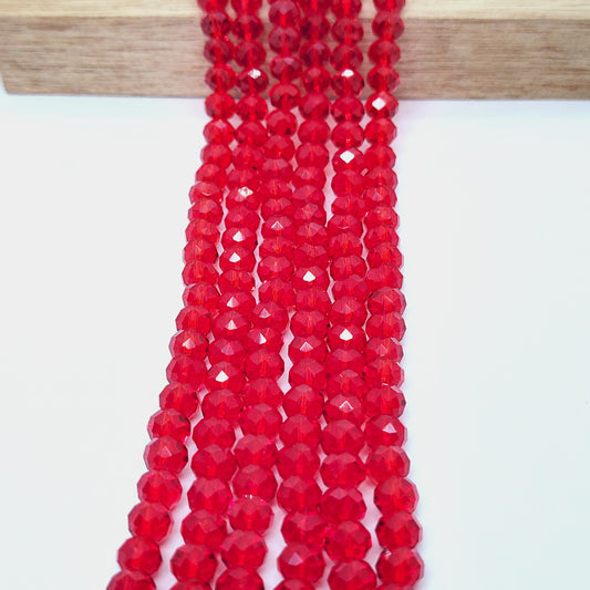 Rondelle Faceted Chinese Crytal Beads 8mm x 6mm