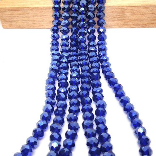 Rondelle Facetted Chinese Crystal Beads 8mm x6mm